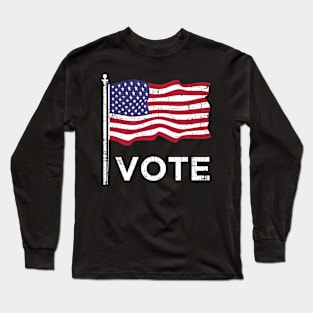 Distressed Election Day November 6 2018 Women Men Boys Girls Long Sleeve T-Shirt